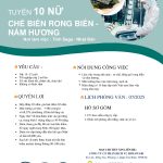 TUYỂN 10 NỮ THỰC TẬP SINH NGÀNH CHẾ BIẾN THỰC PHẨM